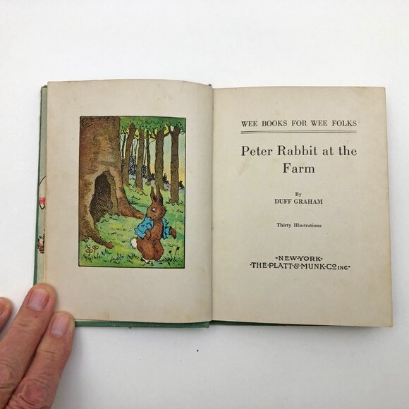 Peter Rabbit At The Farm Duff Graham Wee Books 1935 HB Platt & Munk - Picture 7 of 10
